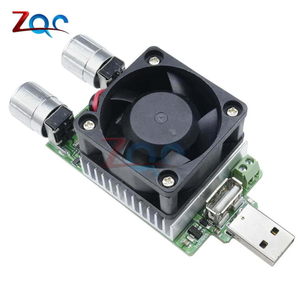 20 Вт 35 Вт USB DC нагрузочный резистор регулируемый постоянный ток промышленный разряд 18650 Сопротивление Емкость батареи тестер W/Вентилятор