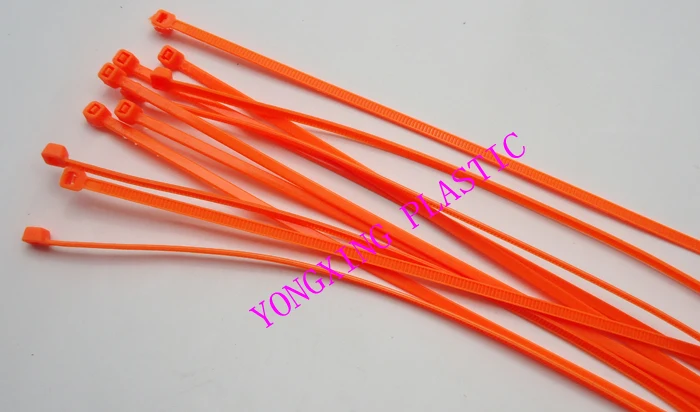 Самофиксирующийся кабель 2 0x150 nylon66 94V на молнии 200 шт./пакет оранжевого цвета|zip