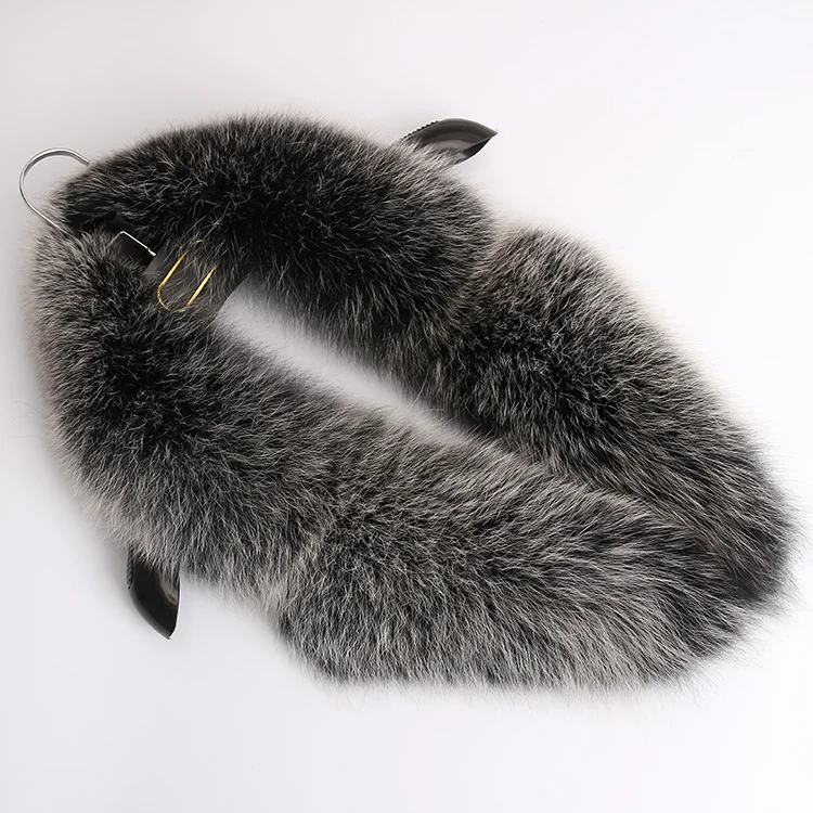 Fake collar of natural fox fur women winter big suit female fashion white scarf S801 |