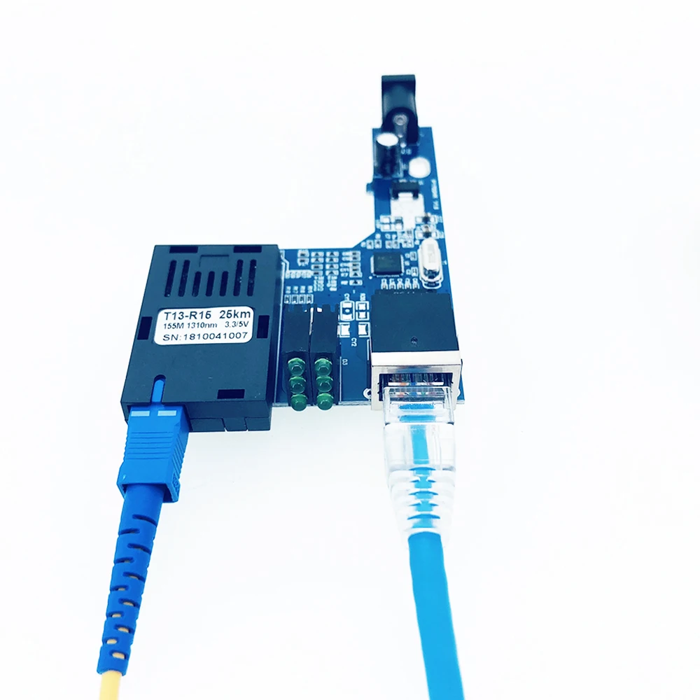 1 пара 100 м быстрое Ethernet волокно средство памяти переключатель полуплата 10/100
