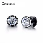 Новое поступление, модные ювелирные изделия zorcins, изящные аксессуары, серебристые черные мужские и женские серьги-гвоздики