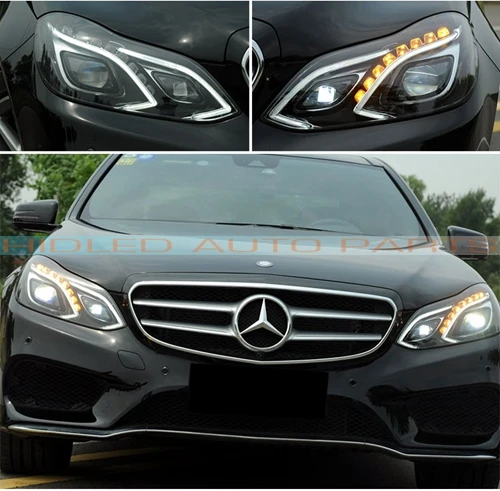 1 комплект полный светодиодный фара в сборе для Mercedes Benz W212 e-класс E200 E260 E300 вилка для автомобилей и игр
