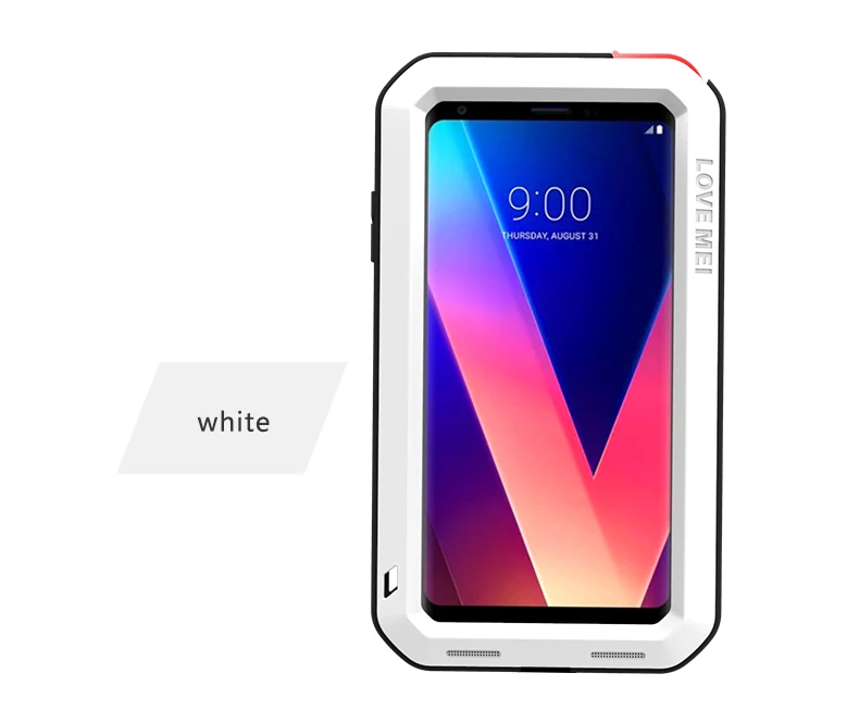 Love MEI Gorilla Glass Screen Case For LG V30/V30+/V35 ThinQ Shockproof Full Body Protect Armor V10 V20 V30 V40 | Мобильные телефоны