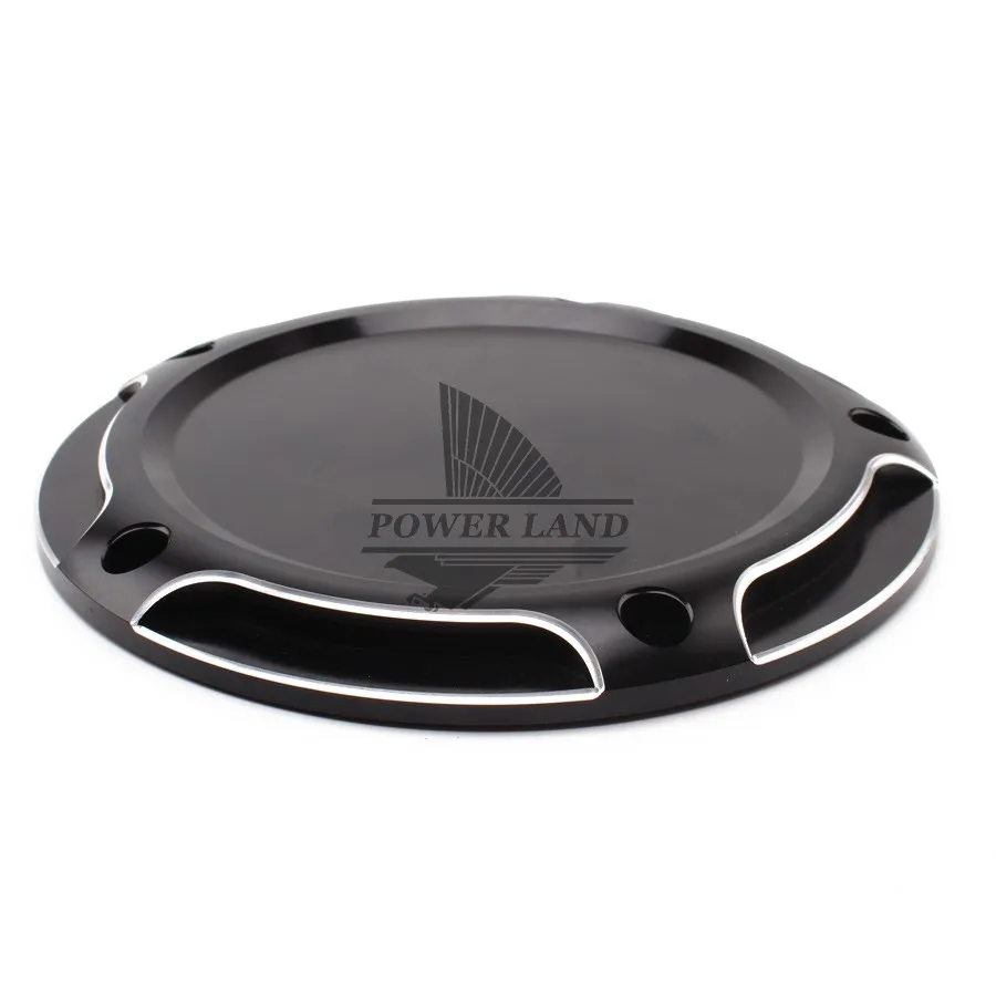 Мотоцикл Черный ЧПУ скошенный укладки Дерби крышка и таймер времени чехол для