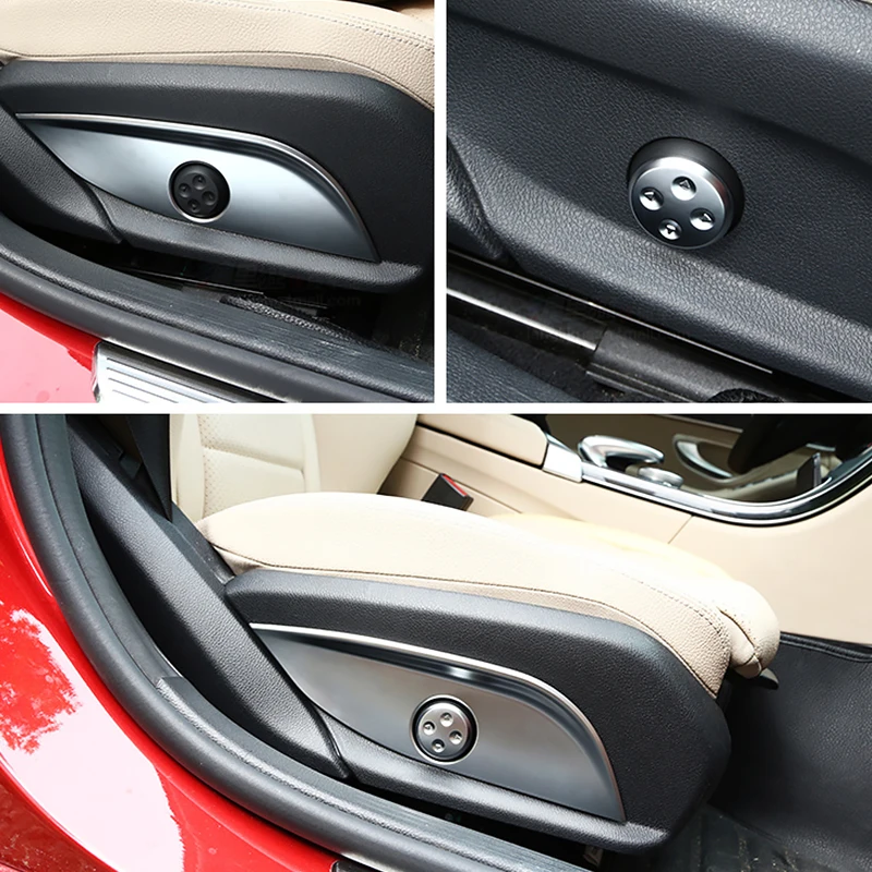 Хромированные кнопки регулировки сиденья Крышка для W205 W212 W213 Mercedes Benz GLC CLS E C Class Seat Кнопка регулировки высоты панель отделка