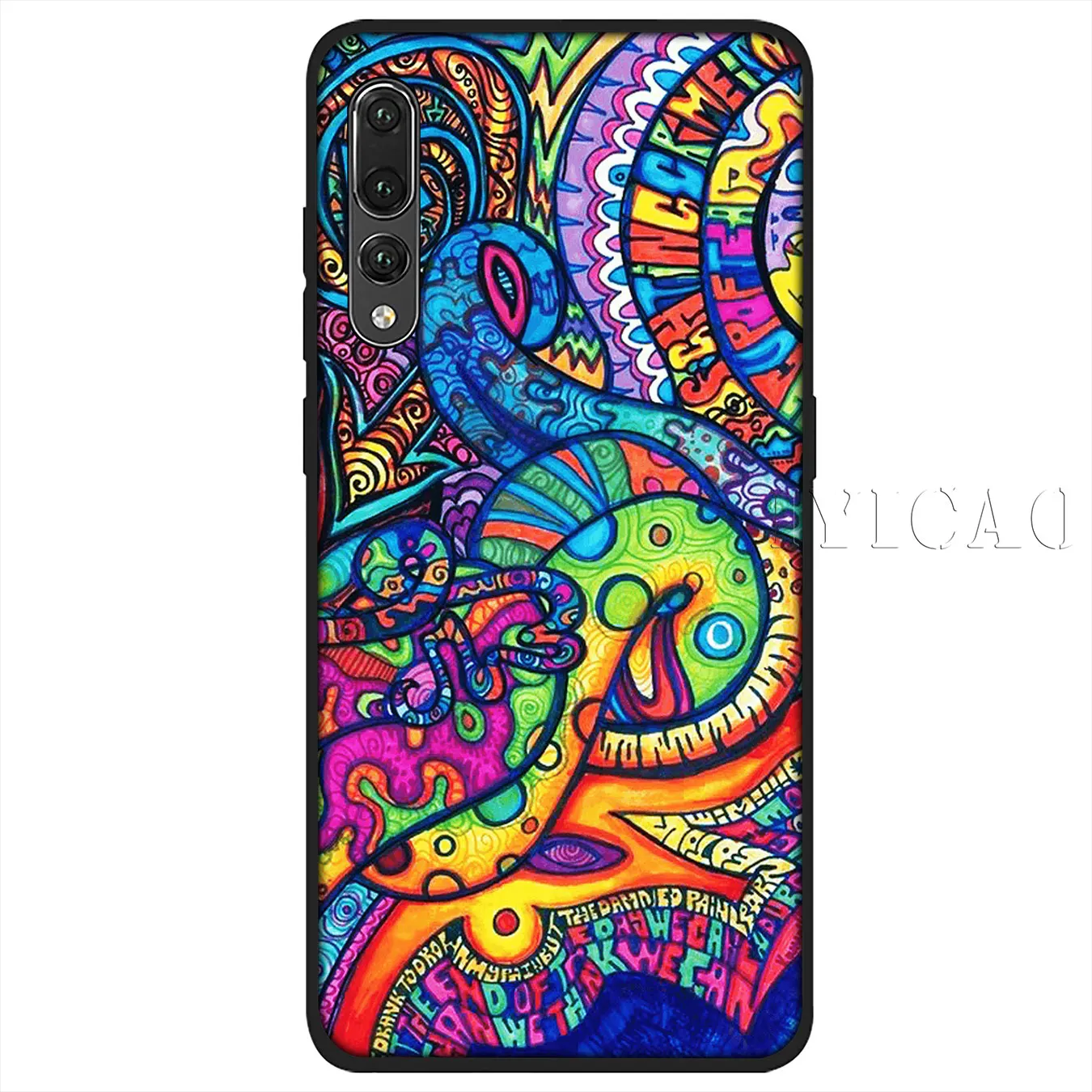 IYICAO красочный Психоделическое искусство Мягкий силиконовый чехол для huawei P30 P20 Pro