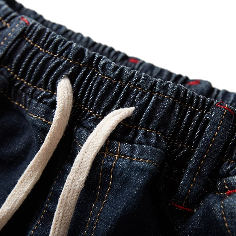 Большой Размеры 2XL-8XL стрейч джинсы Для мужчин с коническим отверстием