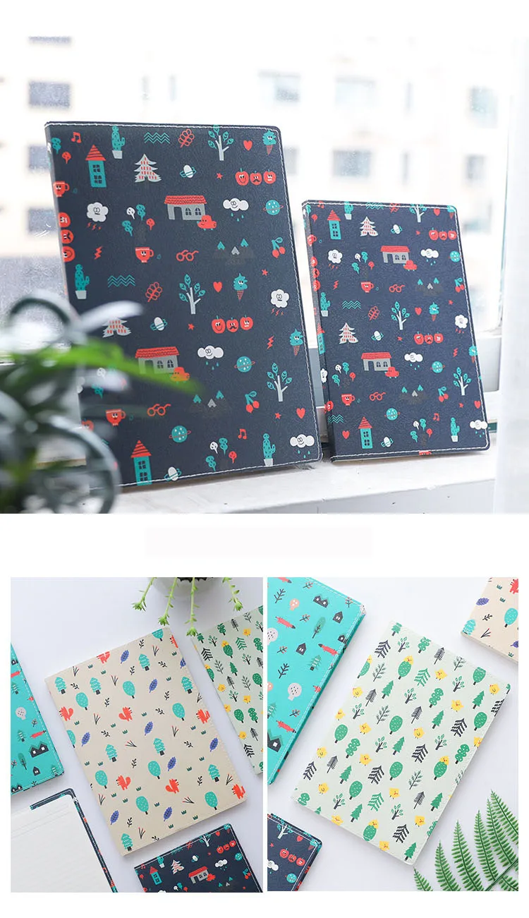 B5 водостойкий твердый переплет Binder корейский канцелярские дневник для путешественников тетради Kawaii журнал личные Binder планировщик кожа