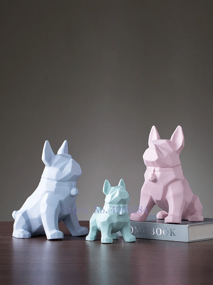 Скандинавская керамика геометрический Французский бульдог современные