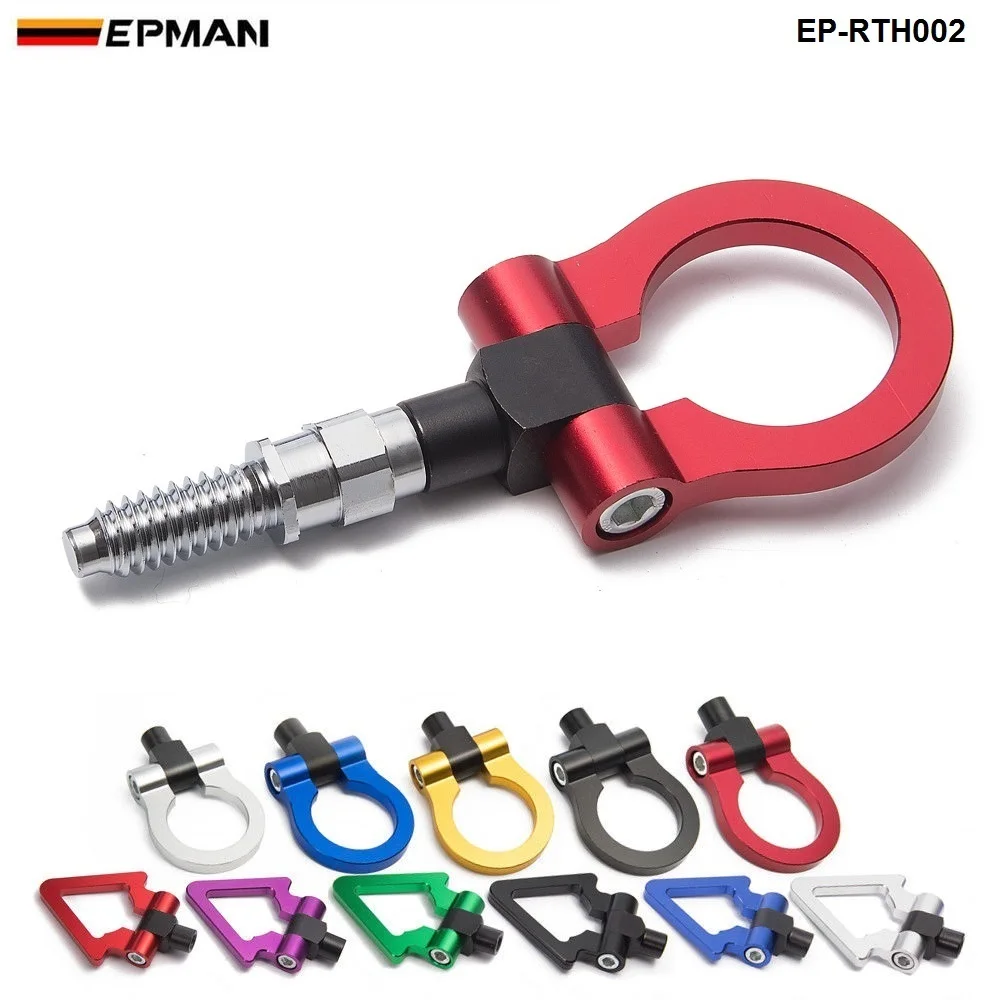 

EPMAN Sport Universal Racing Tow Hook Front Rear for European Cars Trailer Towing Bars EP-RTH002