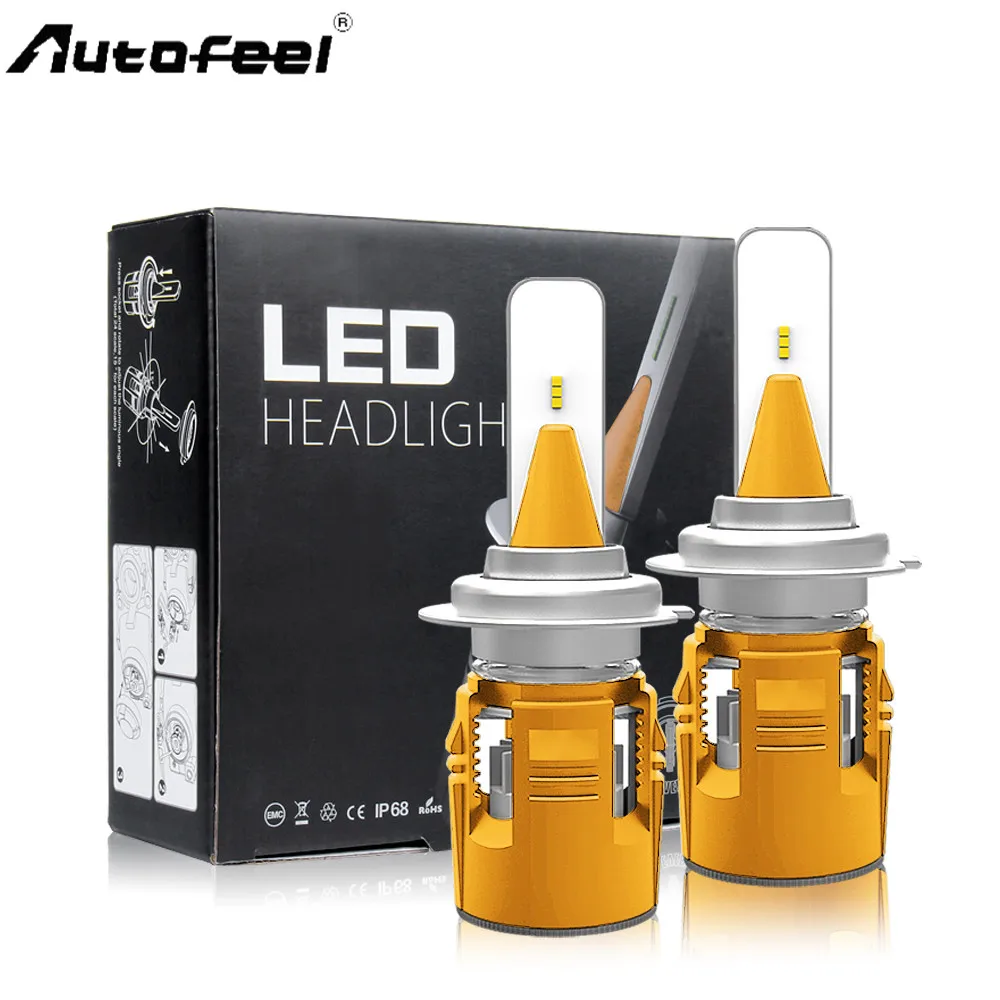 Autofeel автомобилей пуля B6 светодиодный фар Тонкий Conversion Kit 30 Вт 7200LM импортные зэс