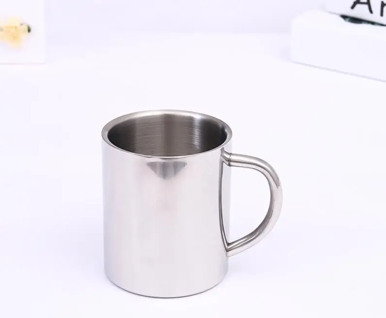 Кофейная кружка из нержавеющей стали с двойными стенками 220 мл 300 400 чашка для
