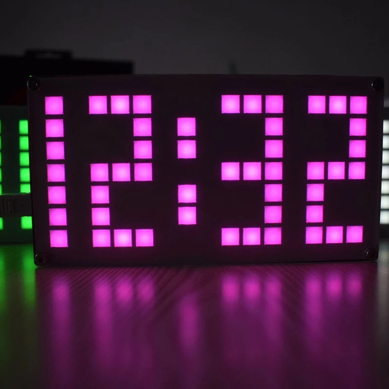 

DIY DS3231 Alarm Clock Kit Large Size Lattice Touch Clock Brightness Adjustable,convenient for use.
