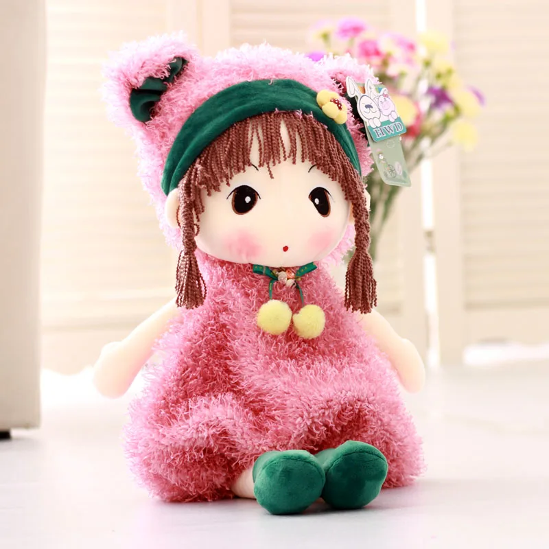 pink 40 см Модная Кукла для девочек привлекательная милая мягкая кукла Мейфер высокого качества плюшевые игрушки серии мягкая игрушка для детей подарки на день рождения - Цвет: pink