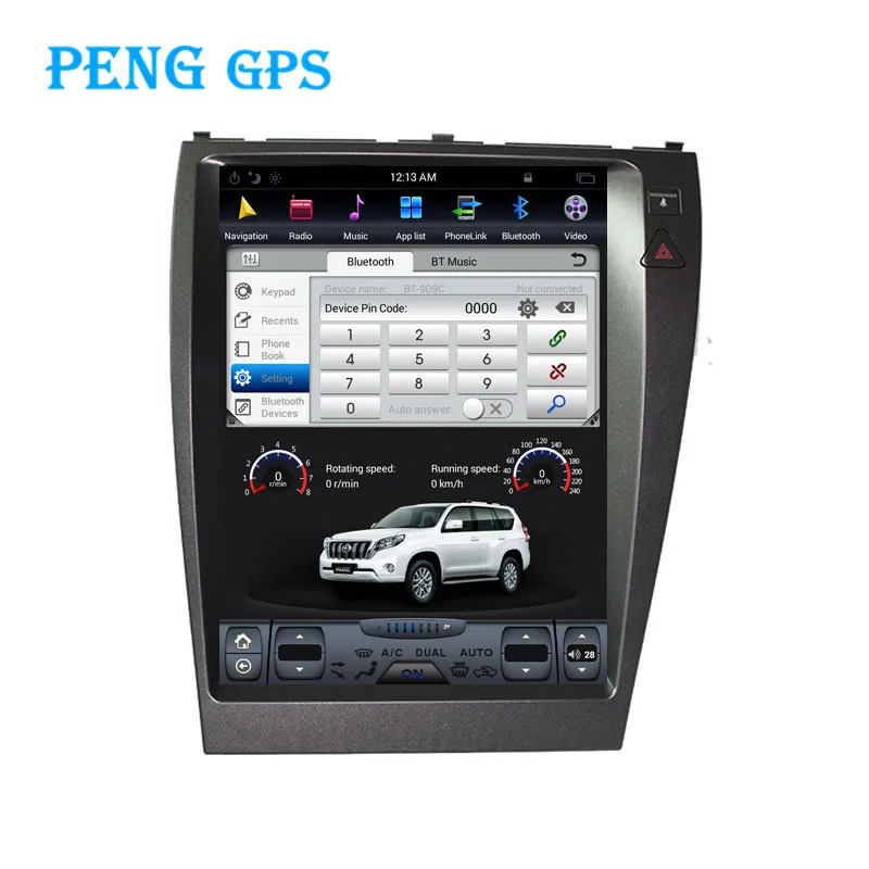 Tesla стиль Автомобильный GPS навигатор для Lexus ES ES240 ES350 2004 2005 2007 2008 2009 2010 головное