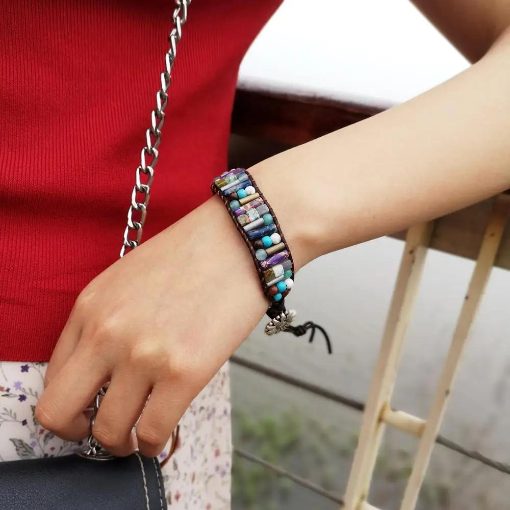 

5 Style Fashion 7 Chakra Bracelet Handmade Rope Healing Balance Beads Natural Stone Bracelet For Women Men Jewelry Dropshipping