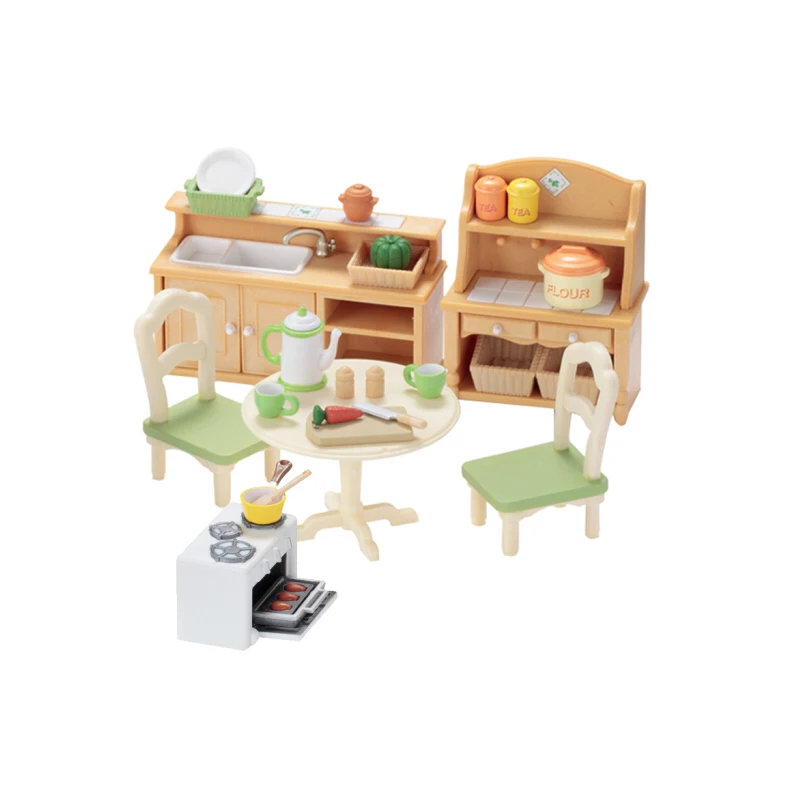 Sylvanian Family кукольный домик мебель аксессуары кухня столовая сцены игровой набор
