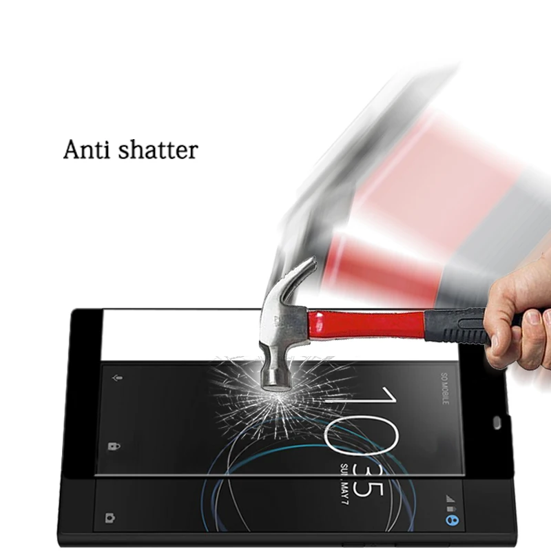 Закаленное 3d-стекло 9H с изогнутыми краями для SONY L1 G3311 G3313 фотопленка защитой от