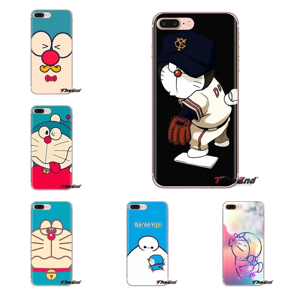 Прозрачные мягкие чехлы для Samsung Galaxy S3 S4 S5 Mini S6 S7 Edge S8 S9 S10 Plus Note 3 4 5 8 9 Doraemon |