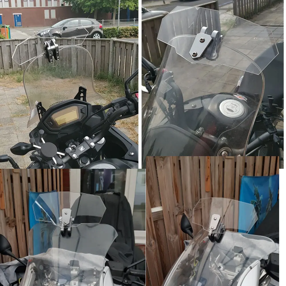 Универсальный Регулируемый удлинитель на лобовое стекло для мотоциклов Honda Yamaha