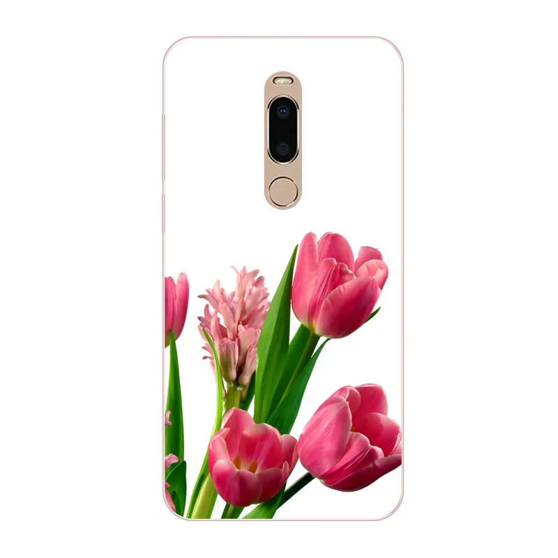 meizu note 8 Case Silicon Bright flower Painting Soft TPU Back Cover for m8 Phone protect cases shell |