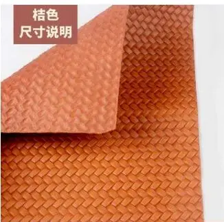Оранжевый Ручная работа, верхний слой из воловьей кожи, тисненый текстурированный материал толщиной 2 мм - Цвет: Оранжевый