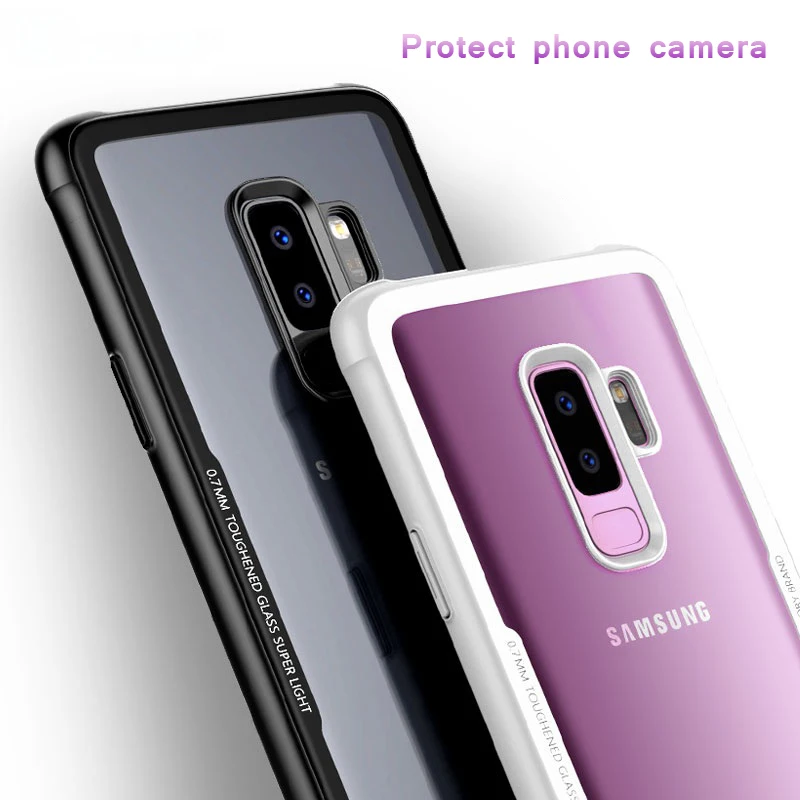 Чехол для телефона Samsung Galaxy Note 9 8 S8 S9 Plus S8Plus + Прозрачный ударопрочный мягкий