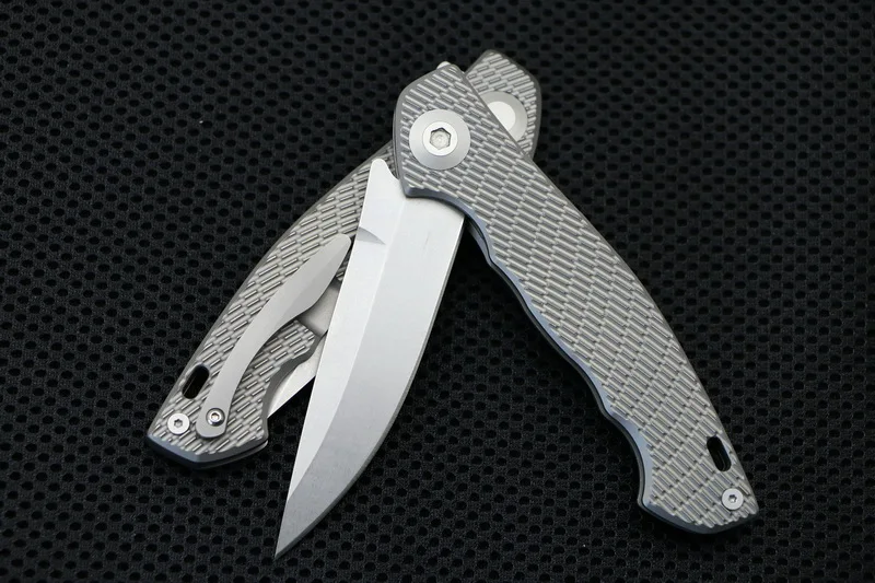 Складной нож Флиппер TIGEND ZT0452 лезвие D2 рукоятка из титанового сплава TC4 карманные