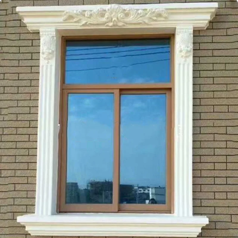 

15cm/5.91in Durable ABS Cast in Place Square Column Window Frame Border Mold, House Wall Decoration, Concrete Door Frame Mould