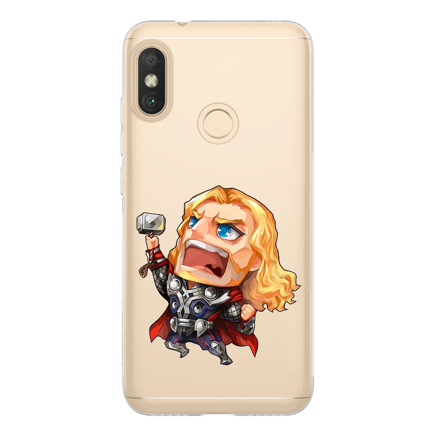 Чехол для Xiaomi Mi A2 Lite мягкий силиконовый чехол из ТПУ с изображением Железного