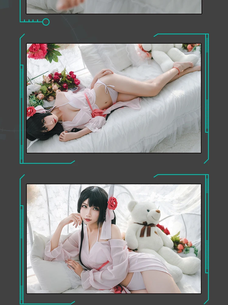 Azur Lane Косплэй IJN Хиеи карнавальный костюм Хиеи пижамы Ночная рубашка пикантное платье-костюм женский