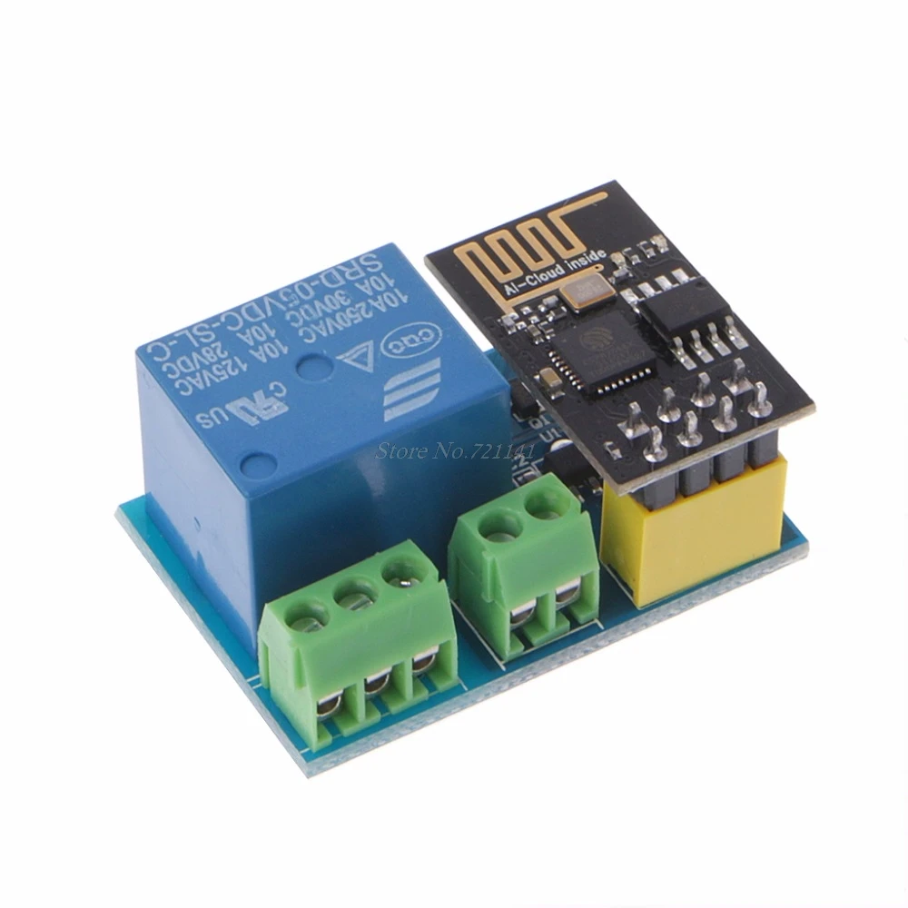 Релейный модуль для умного дома 5 В Wi-Fi ESP8266 | Электронные компоненты и