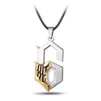 12pcslot anime bleach metal necklace grimmjow jeagerjaques pendant cosplay accessories jewelry