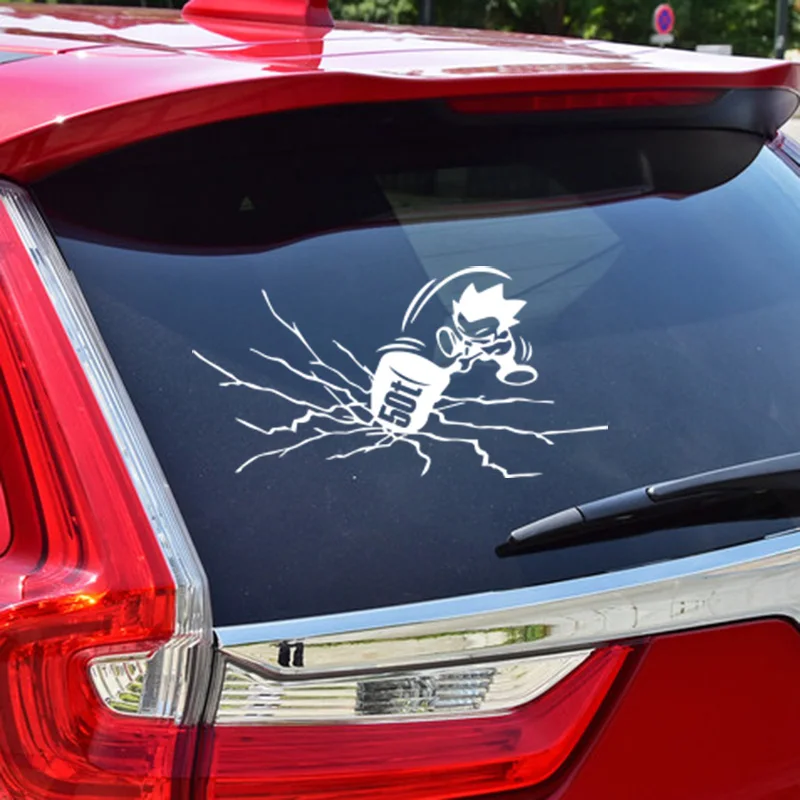 Забавный 50T молоток автомобильный Стайлинг светоотражающие наклейки на