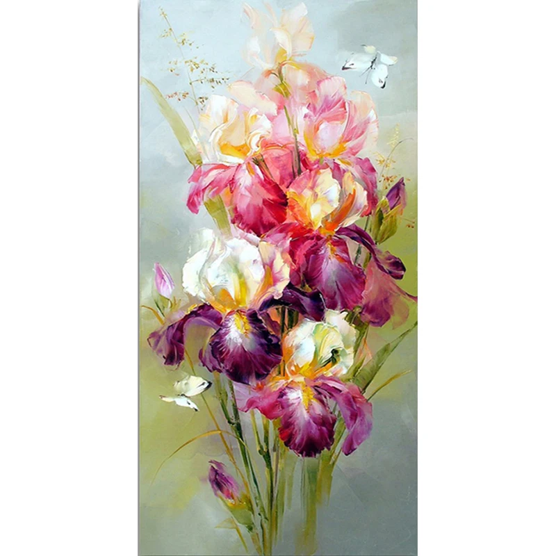 

YIKEE diamond painting flower-de-luce,diamond mosaic paintings,diamond cross stitch K654