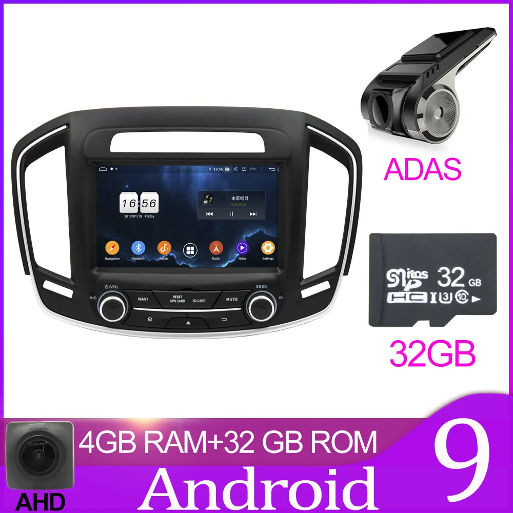 32GB With ADAS Owtosin Восьмиядерный Android 9,0 Автомобильный DVD Радио для Buick Regal Vauxhall Insignia/Opel Insignia Автомобильный gps навигатор - Цвет: 32GB With ADAS