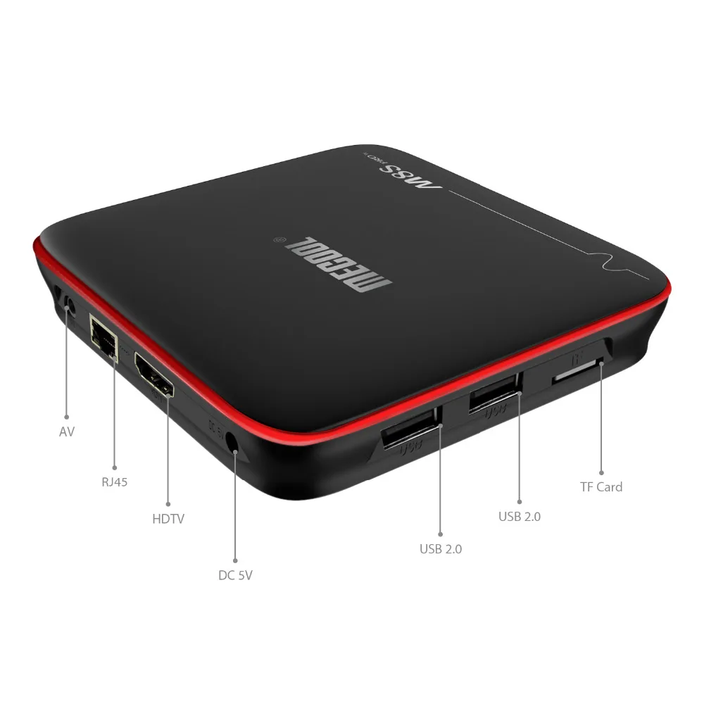 M8S Pro + Smart tv BOX Android 7 1 беспроводной медиаплеер UHD S905 четырехъядерный 2 ГБ/16 ГБ 4K HDMI TF