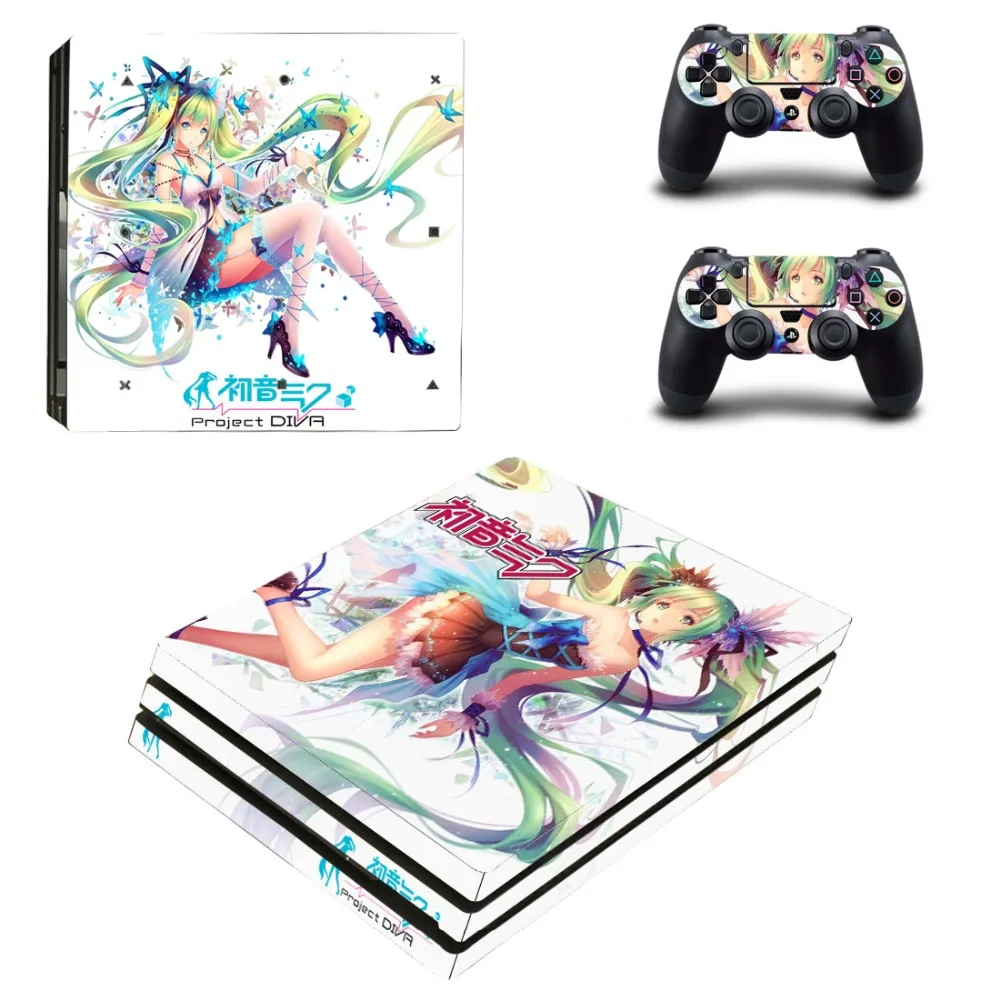 Аниме милые девушки коллекция Kantai; карнавальный костюм PS4 Pro кожи виниловая наклейка, стикер для Playstation 4 консоли и 2 контроллеры PS4 Pro кожи
