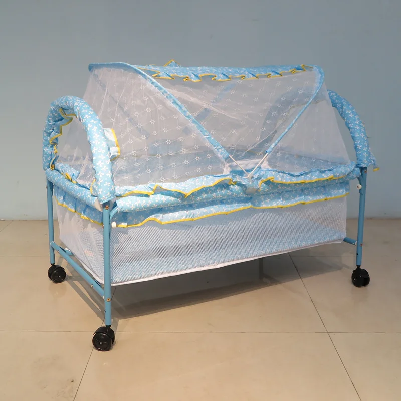 Многофункциональная Металлическая Детская кроватка детская тележка качели