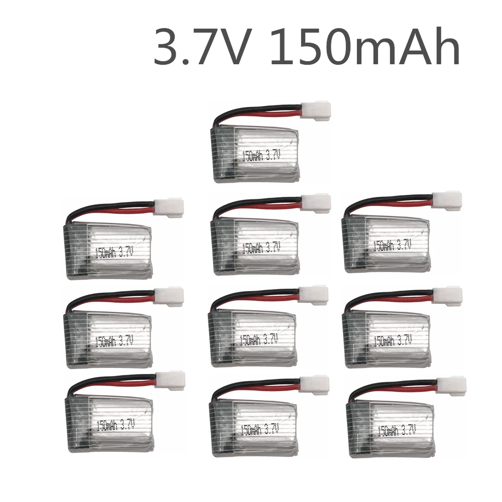 10 шт 3 7 V 150mAh литий полимерный Батарея для Eachine H8 мини syma X2 Nihui U207 H2 Квадрокоптер с