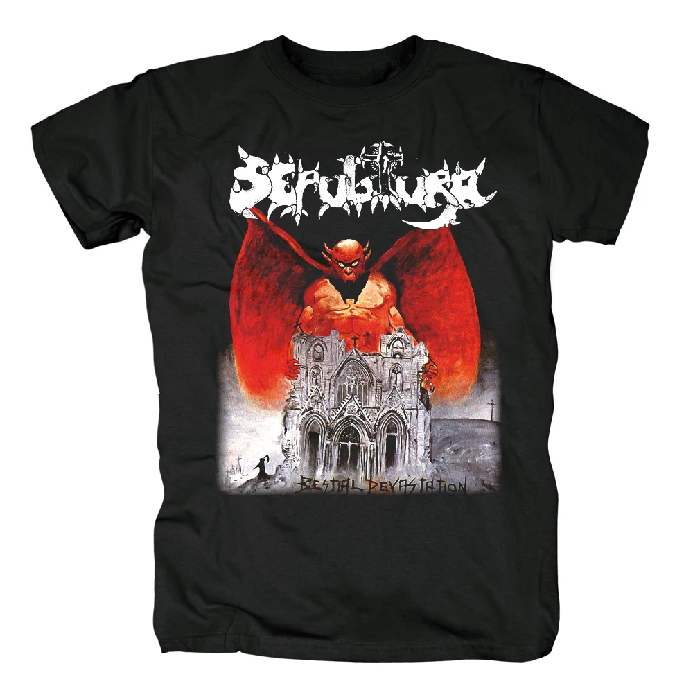 Bloodhoof Sepulture тяжелый металл рок и поп музыки хлопковая футболка с короткими