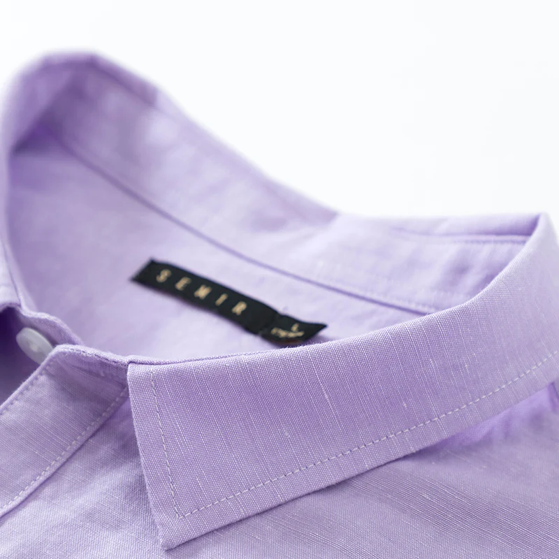 Мужская классическая рубашка SEMIR мягкая хлопковая с зауженной талией модная на