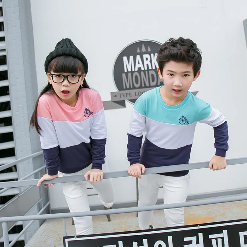 Семейные одинаковые наряды полосатые хлопковые футболки 2020 весна осень семейный