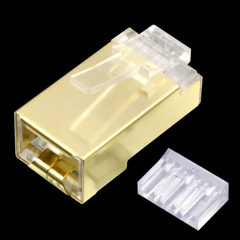 CNCOB двухкомпонентный Позолоченный разъем Ethernet гигабитная Сеть rj45 8p8c модульный Cat6