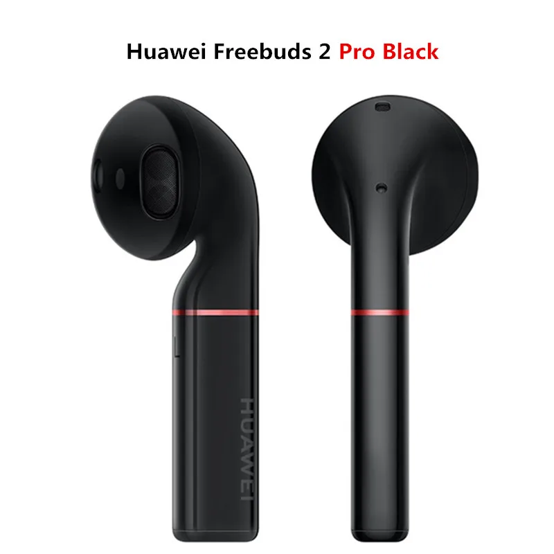 black pro Оригинальные беспроводные наушники HUAWEI FreeBuds 2 Pro TWS с Bluetooth, беспроводная гарнитура Bluetooth 5,0, водонепроницаемая гарнитура с микрофоном, музыкальный сенсорный - Color: black pro