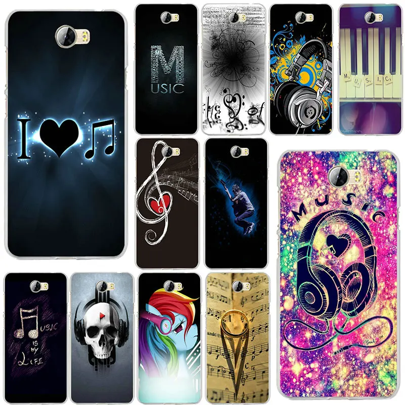 Soft TPU Silicone Phone Case for Huawei P8 P9 P10 P20 Mate 10 Pro Y5 Y6 Y3 II Y7 Honor 6X 9 Lite Shell Coque I Love Music | Мобильные