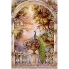 Алмазная 5D картина Павлин, картина из квадратныхкруглых страз, вышивка крестиком, мозаика для домашнего декора, подарок, L764