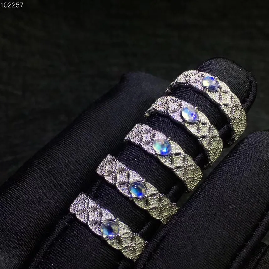 

Кольцо женское Uloveido с лунным камнем, украшение из серебра 925 пробы, 3 х4 мм, с бархатной коробкой и сертификатом