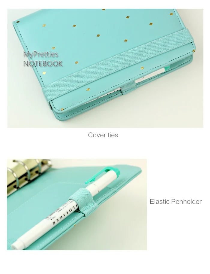 MyPretties Star 6 связующего отверстия Организатор a5 a6 Макарон Тетрадь DIY планировщик повестки дня Дневник Журналы канцелярские принадлежности
