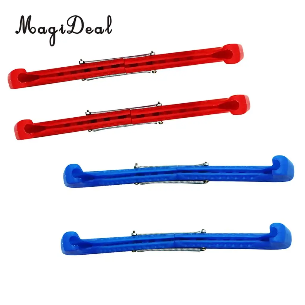 2 пары пластиковых защитных чехлов для фигурок хоккея с шайбой|skate blade cover|figure skating